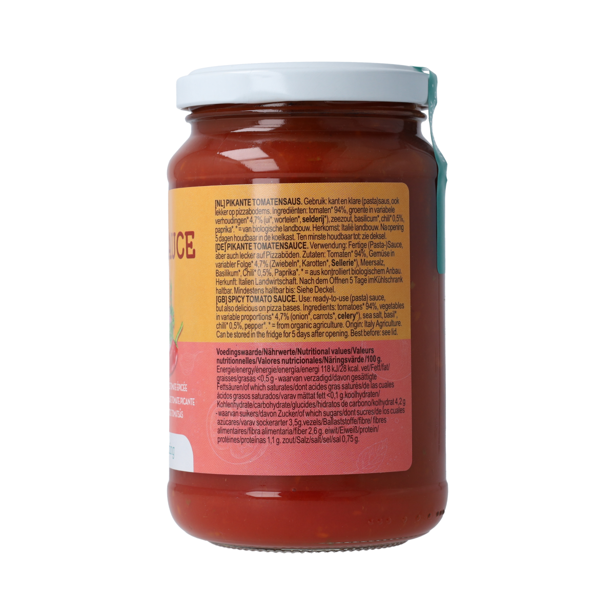 TerraSana Tomatensaus pikant bio  340.00 Gram