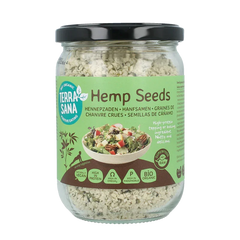 TerraSana RAW Hennepzaad gepeld in glas bio 275 Gram