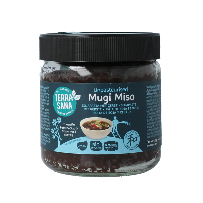 TerraSana Mugi miso ongepasteuriseerd glas bio 350 Gram