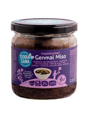 TerraSana Genmai miso ongepasteuriseerd glas bio 350 Gram