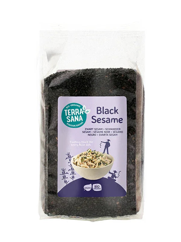 TerraSana Sesamzaad zwart ongepeld bio 175 Gram