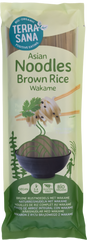 TerraSana Bruine rijstnoedels met wakame bio 250.00 Gram