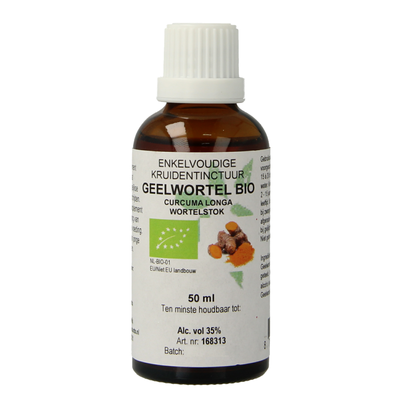 Cruydhof Curcuma longa/geelwortel tinctuur bio 50 Milliliter
