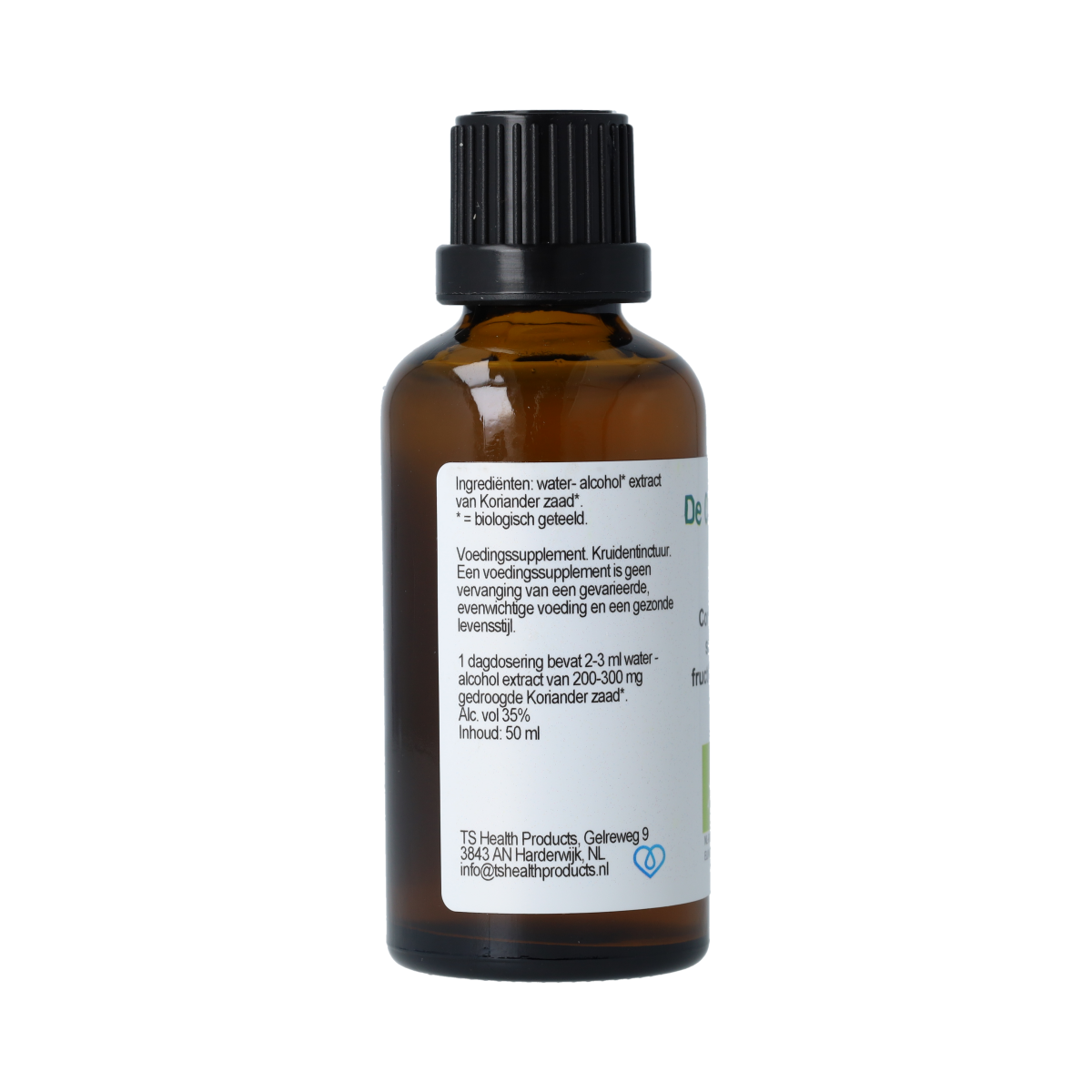 De Cruydhof Coriandrum sativum / koriander tinctuur bio 50.00 Milliliter