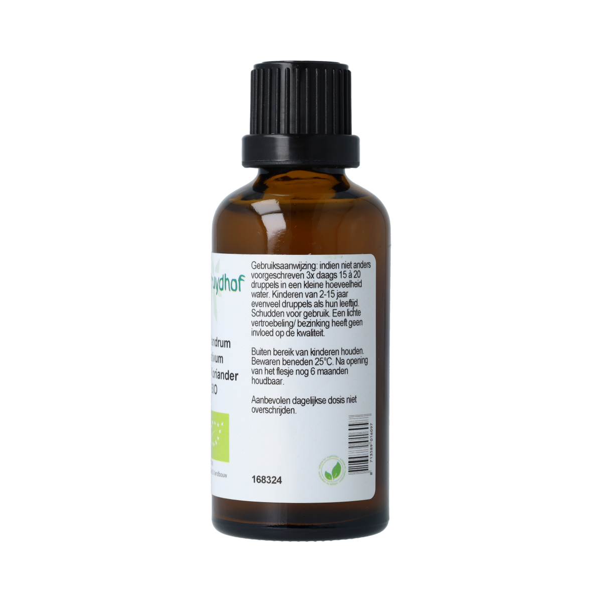 De Cruydhof Coriandrum sativum / koriander tinctuur bio 50.00 Milliliter