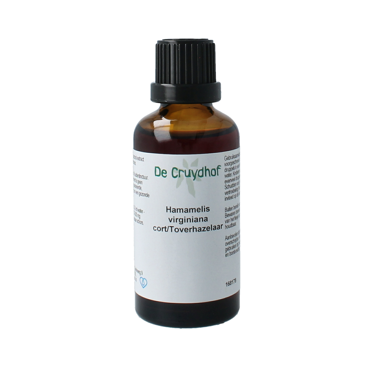 Cruydhof Hamamelis virginiana cort / toverhazelaar tinctuur 50.00 Milliliter