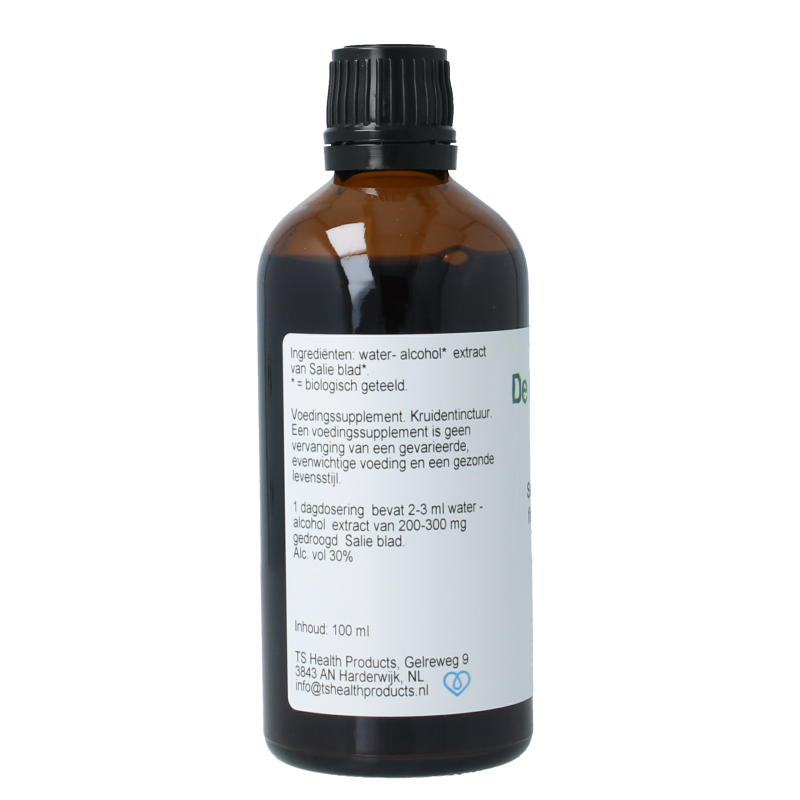 Cruydhof Salvia triloba fol / salie tinctuur bio 100 Milliliter