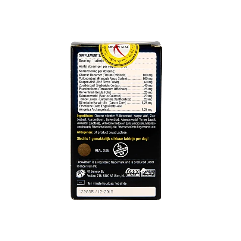 Lucovitaal Stoelgang zonder senna 60 Tabletten