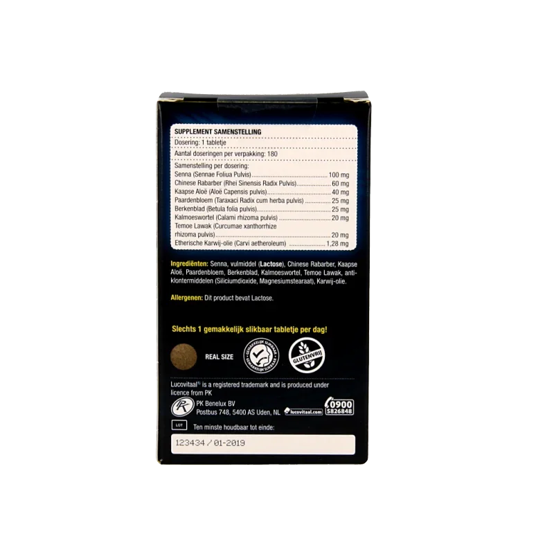 Lucovitaal Stoelgang met senna 180 Tabletten