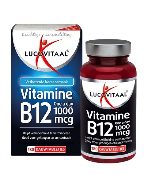 Lucovitaal Vitamine B12 1000mcg 180 Kauwtabletten