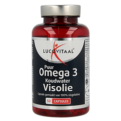 Lucovitaal Koudwater visolie puur omega 3 50 Capsules