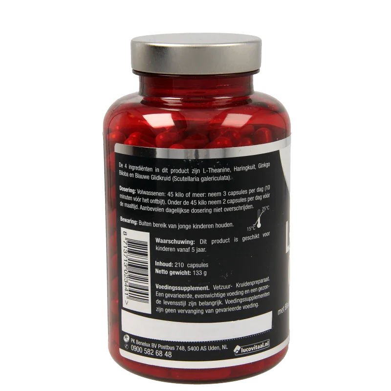 Lucovitaal L-Theanine omega 3 210 Capsules