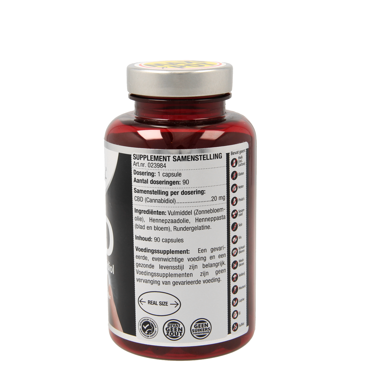 Lucovitaal Cannabidiol CBD 20mg 90.00 Capsules