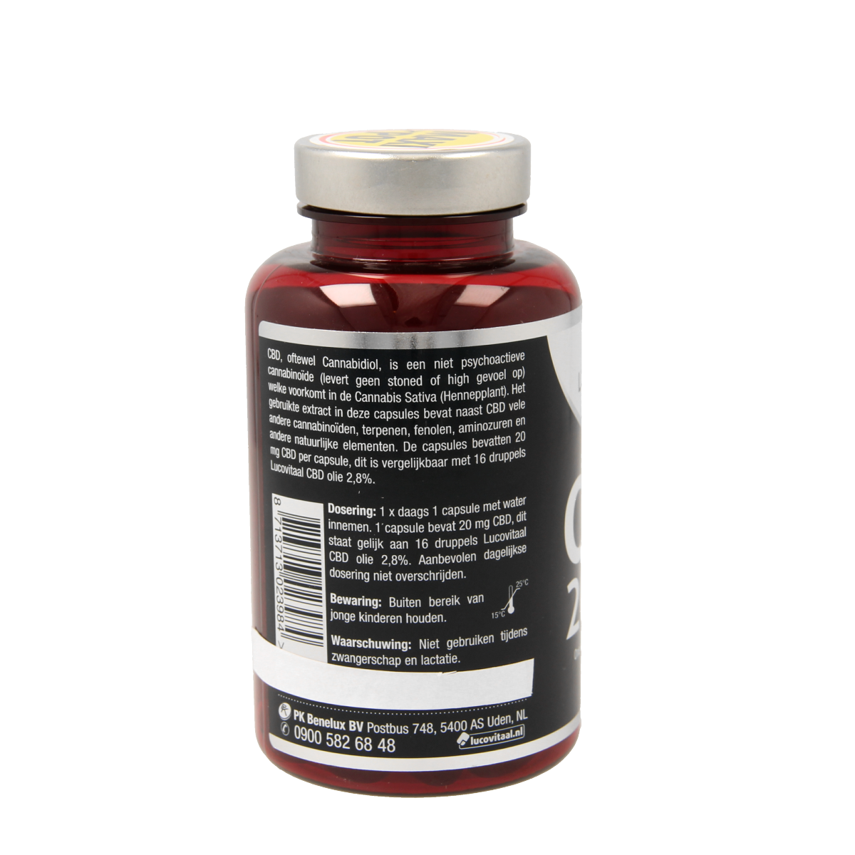 Lucovitaal Cannabidiol CBD 20mg 90.00 Capsules