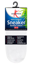 Lucovitaal Bamboe sneakersok wit maat 39-42 1 Paar
