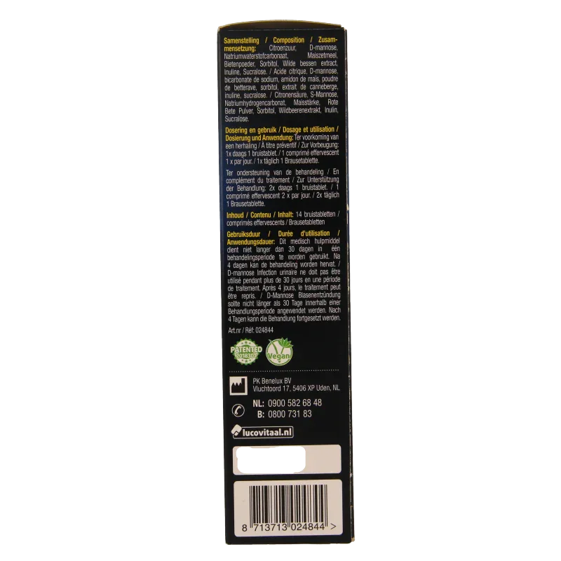 Lucovitaal D-Mannose blaasontsteking 14 Bruistabletten