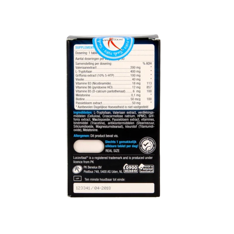Lucovitaal Melatonine L-Tryptofaan 0.1mg 30 Tabletten