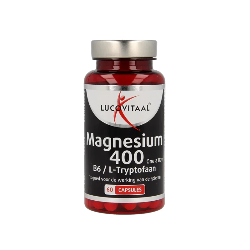 Lucovitaal Magnesium 400 met B6 en L-Tryptofaan 60 Capsules