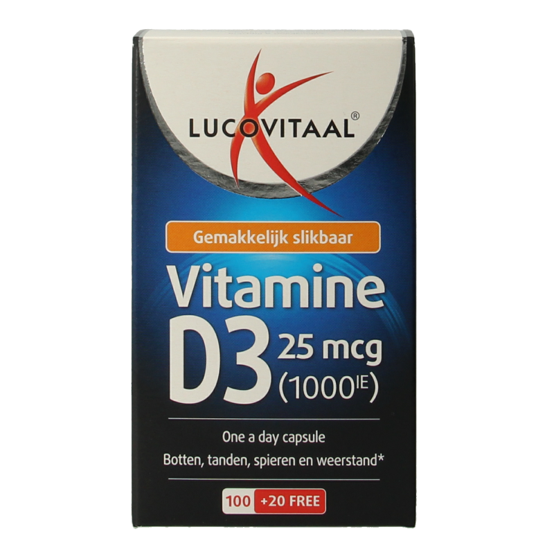 Lucovitaal Vitamine D3 25mcg 120 Capsules