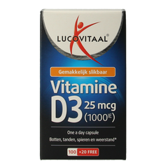 Lucovitaal Vitamine D3 25mcg 120 Capsules
