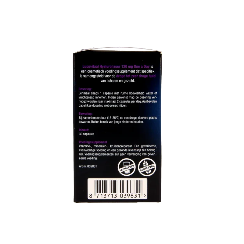 Lucovitaal Hyaluronzuur droge huid 30 Capsules