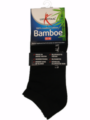 Lucovitaal Bamboe enkelsok zwart  maat 43-46 1 Paar