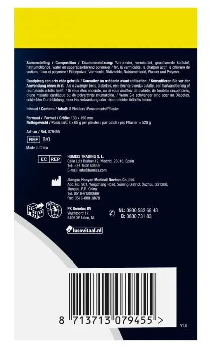 Lucovitaal Spier en gewricht warmte pleisters 8 Stuks