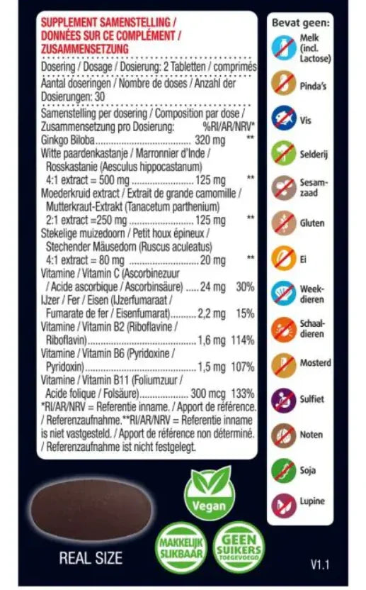Lucovitaal Bloedcirculatie support 60 Tabletten