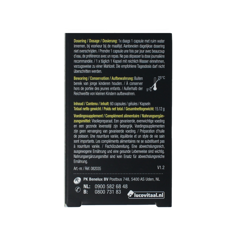 Lucovitaal Visolie omega 3 mini 60 Softgels