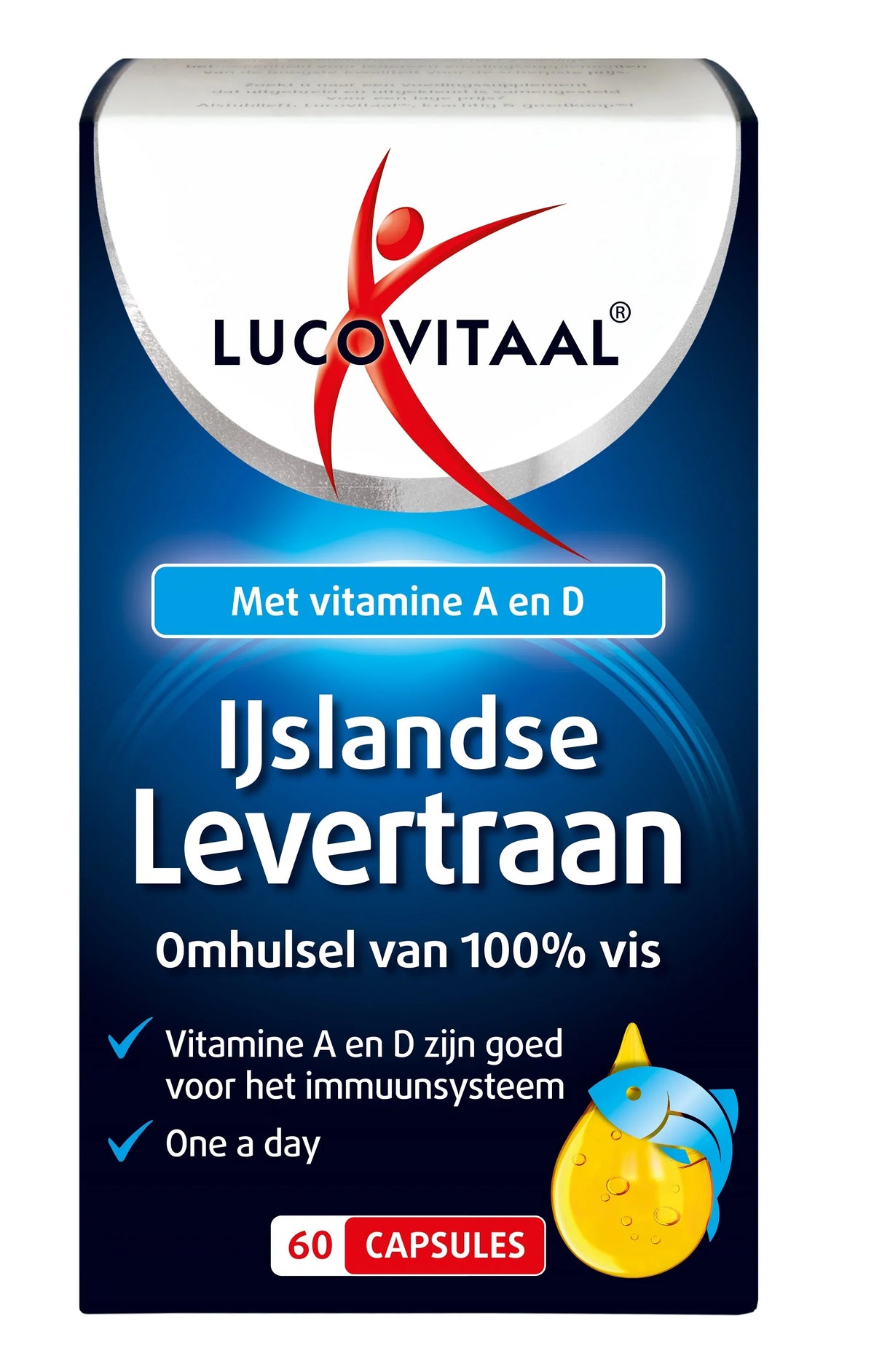 Lucovitaal Levertraan IJslands 60 Capsules