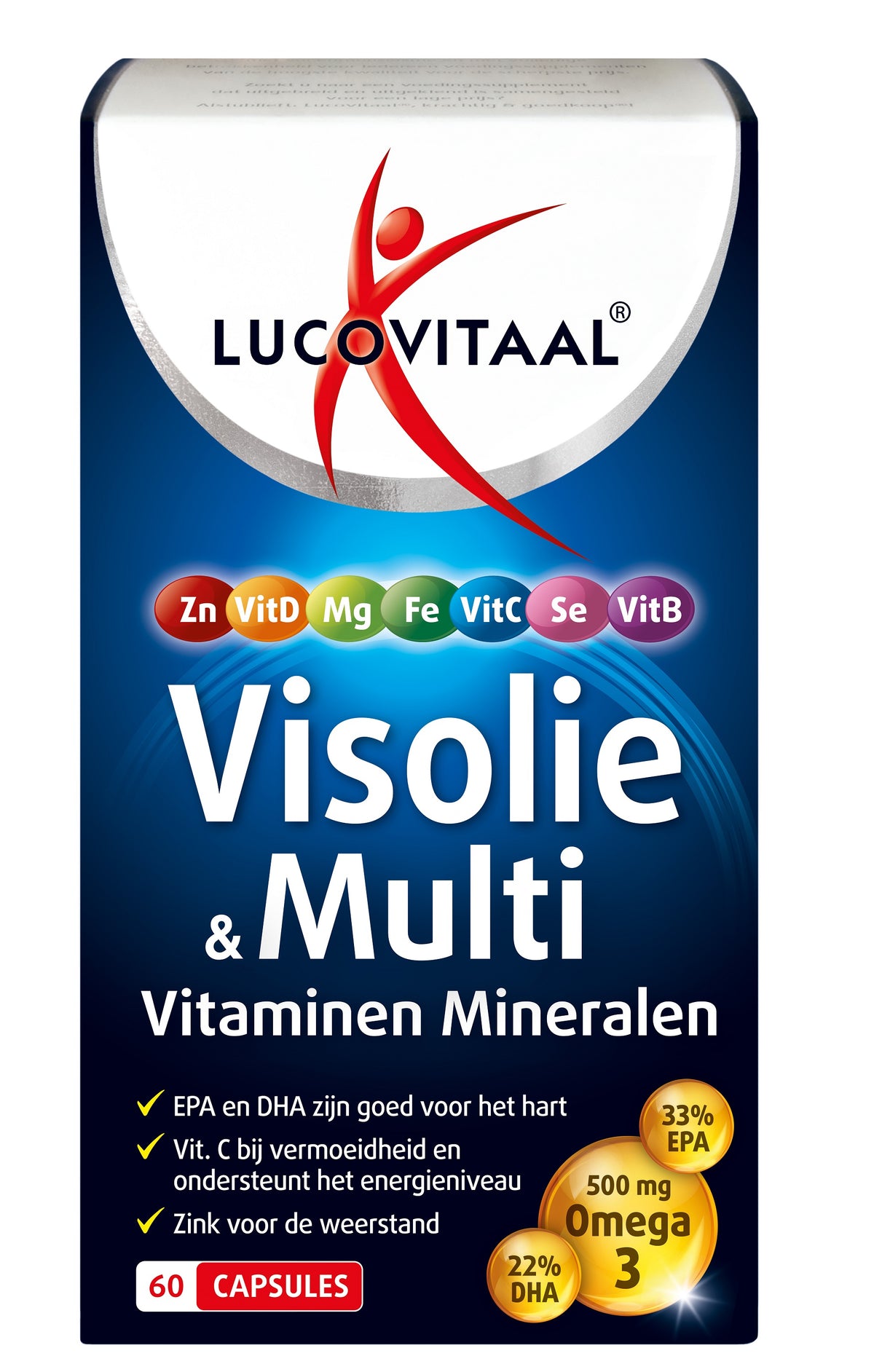 Lucovitaal Visolie & multi vitaminen mineralen 60 Capsules