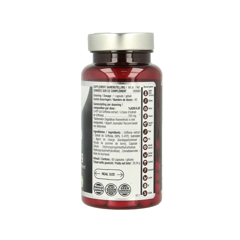 Lucovitaal 5-HTP puur 250mg vegan  60 Capsules
