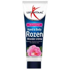 Lucovitaal Hand & body rozen wonder creme 100 Milliliter