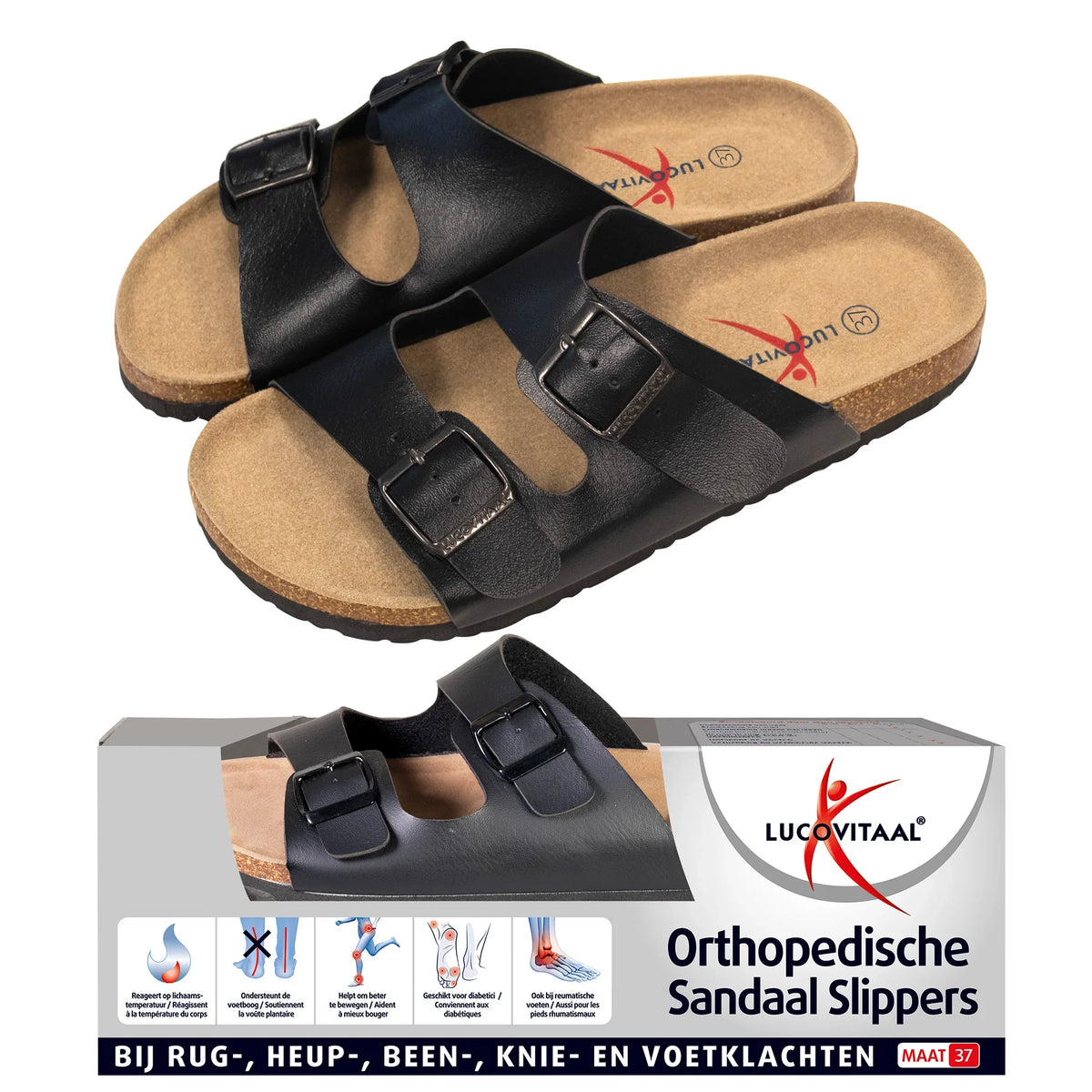 Lucovitaal Orthopedische sandalen maat 37 1 Paar