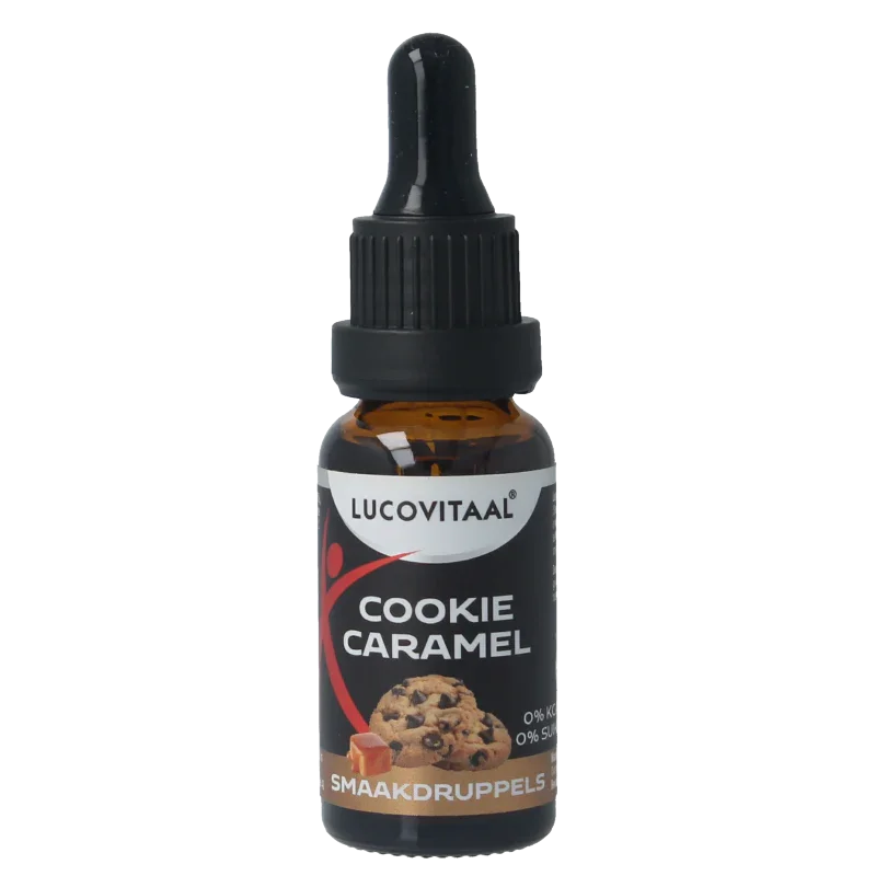 Lucovitaal Smaak druppels cookie caramel 20 Milliliter