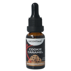 Lucovitaal Smaak druppels cookie caramel 20 Milliliter