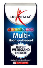 Lucovitaal Multi+ weerstand hoog gedoseerd 60 Kauwtabletten