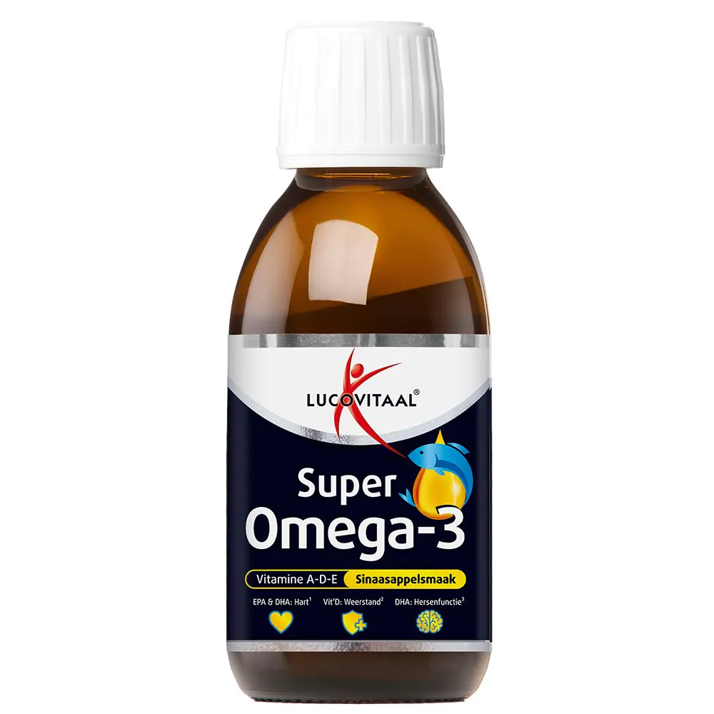 Lucovitaal Omega 3 vloeibaar sinaasappel 125.00 Milliliter
