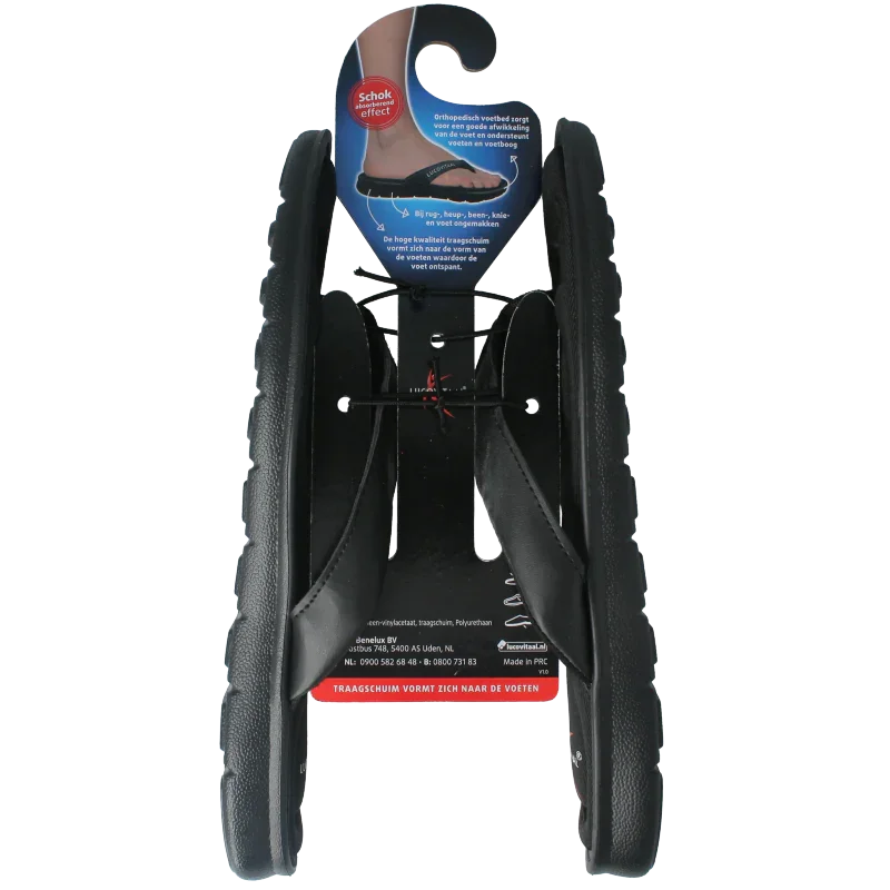 Lucovitaal Orthopedische slipper 39-40 zwart 1 Paar