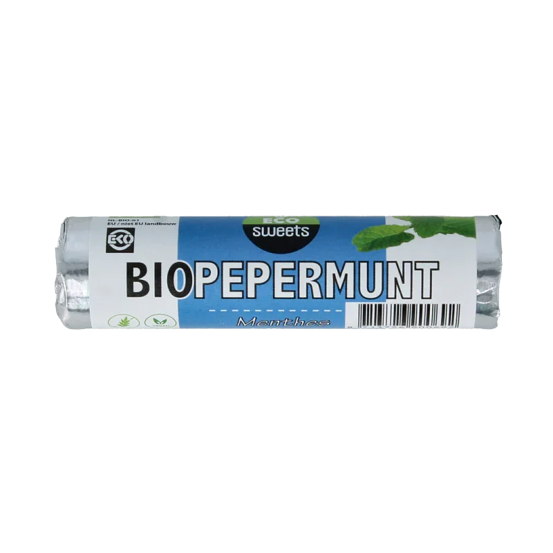 Eco Sweets Pepermuntrolletjes bio 21 Gram