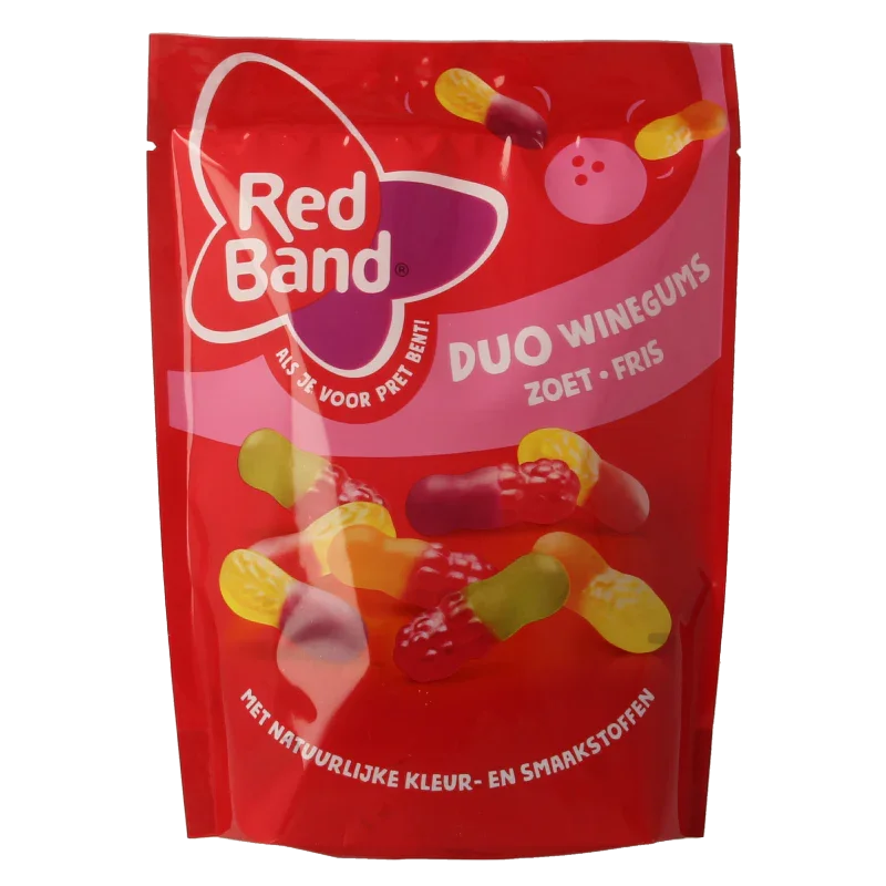 Red Band Winegum duo zoet fris 205 Gram