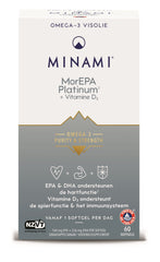 Minami MorEPA platinum + vitamine D3 60.00 Softgels