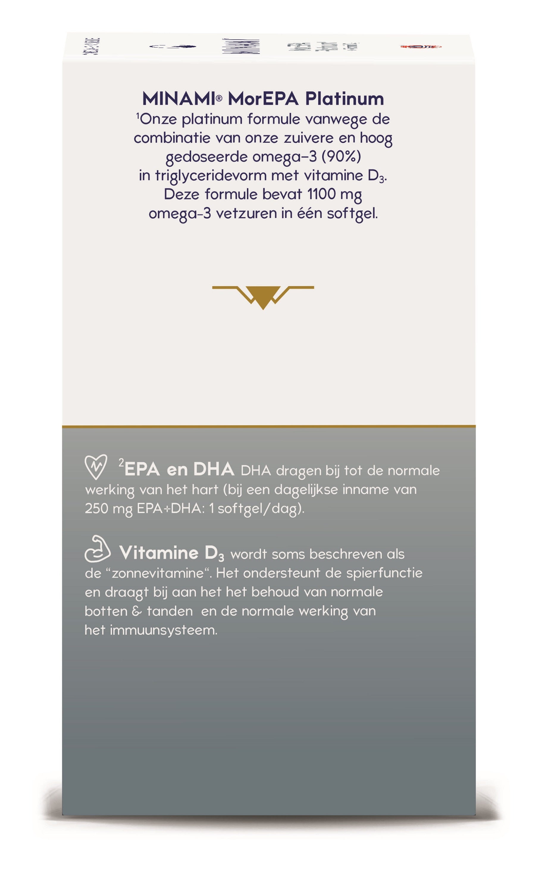 Minami MorEPA platinum + vitamine D3 60.00 Softgels