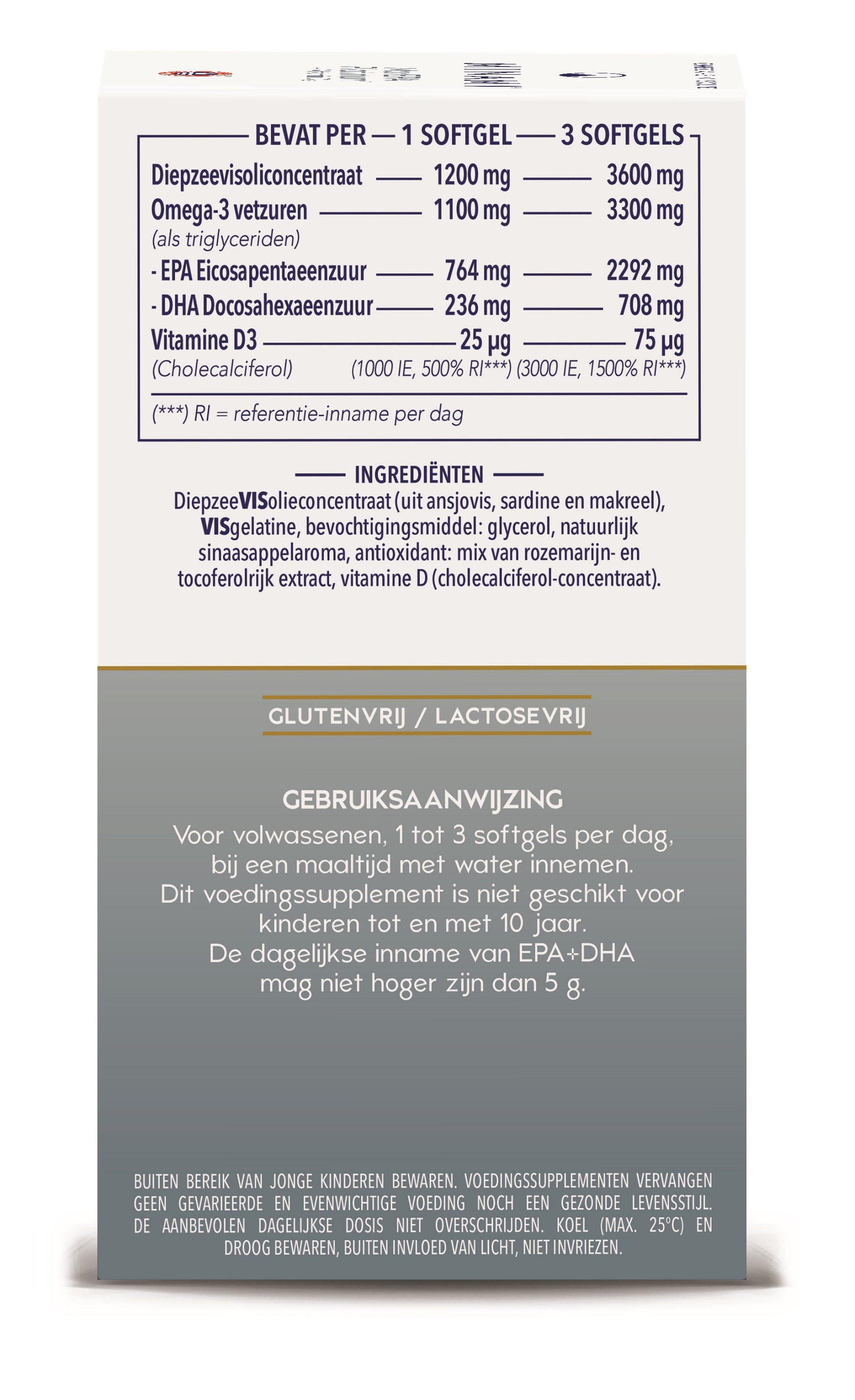 Minami MorEPA platinum + vitamine D3 60.00 Softgels