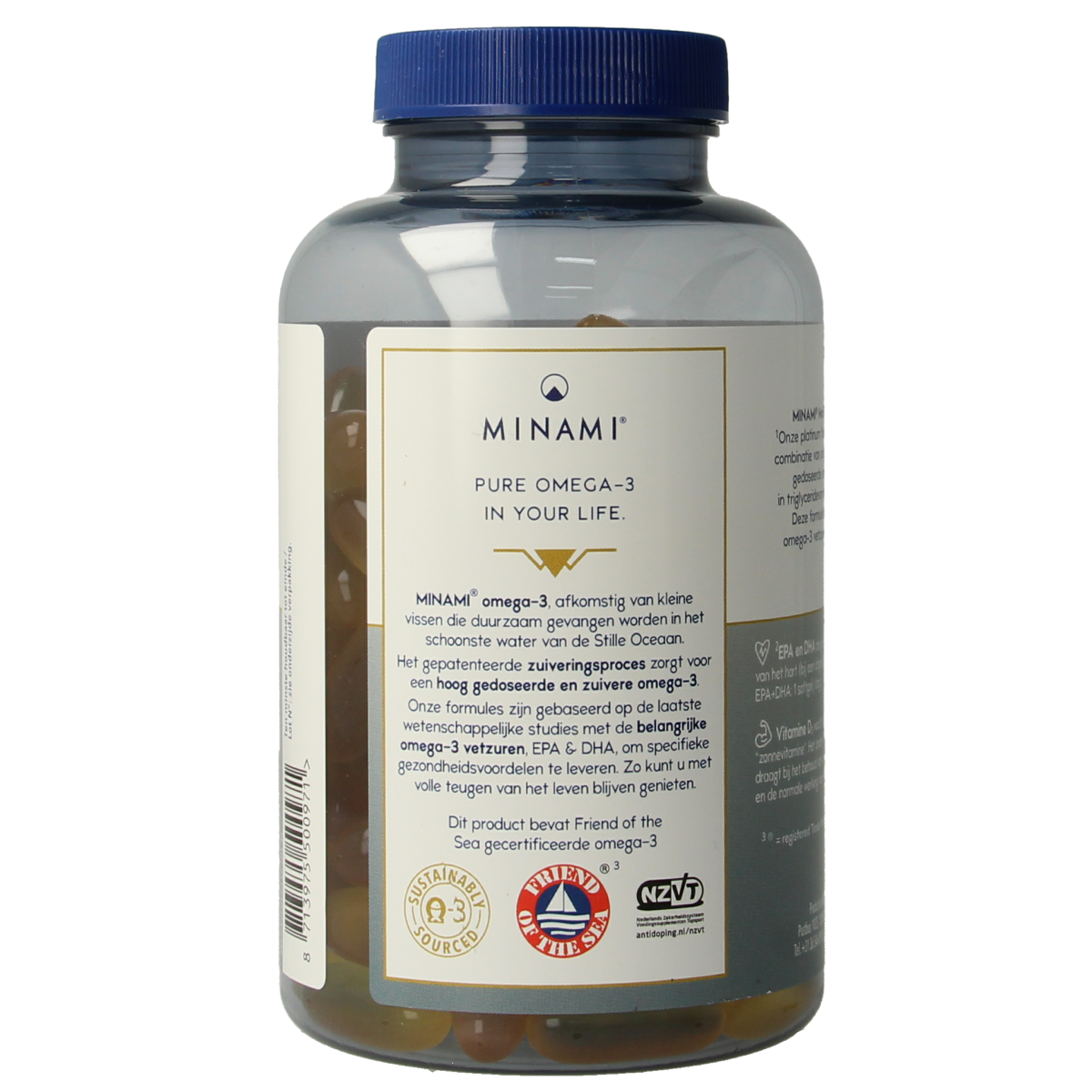 Minami MorEPA platinum + vitamine D3 120.00 Softgels