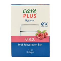 Care Plus ORS framboos 10.00 Stuks