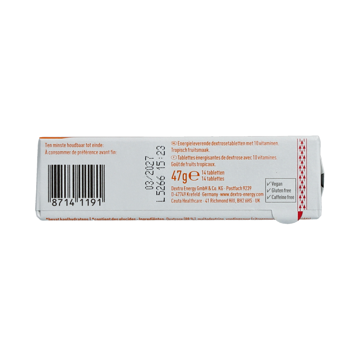 Dextro Multivitamine tablet 47 gram 1.00 Rol