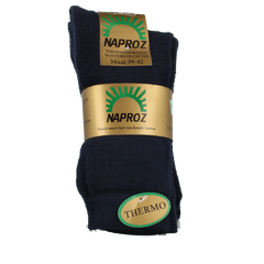 Naproz Thermo sokken blauw maat 39-42  3 Paar