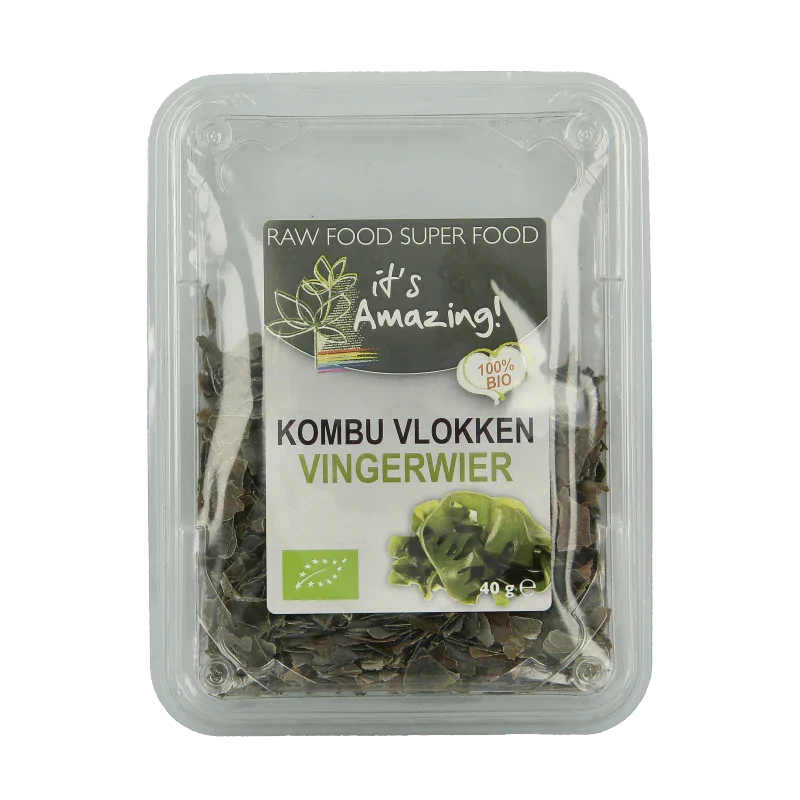It's Amazing Kombu vlokken vingerwier bio 40 Gram