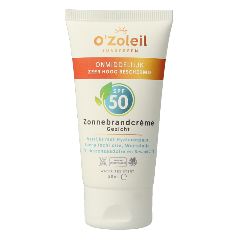 O' Zoleil Zonnebrandcreme gezicht SPF50 50 Milliliter